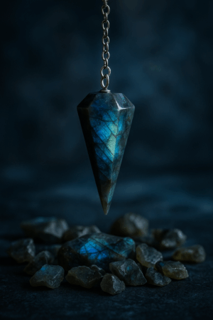 Εκκρεμές Λαβραδορίτης με ιριδισμούς