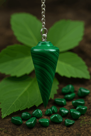 Εκκρεμές Μαλαχίτη με έντονο πράσινο χρώμα