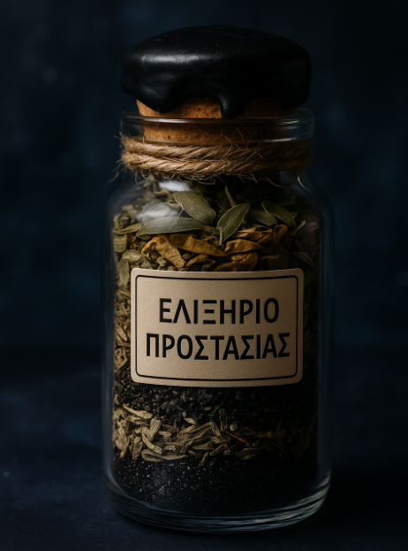 υάλινο βάζο με στρώσεις από δάφνη