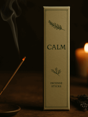 Αρωματικό στικ ηρεμίας με λεβάντα και απαλή καύση σε χαλαρωτικό φωτισμό