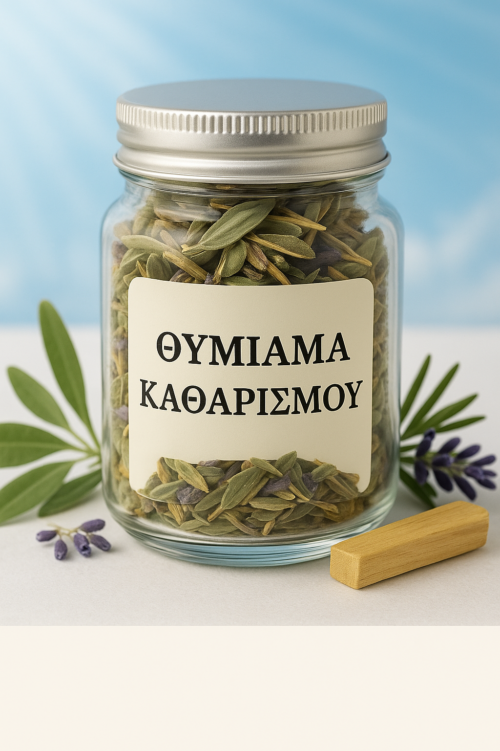 Βαζάκι με θυμίαμα “Καθαρισμός”