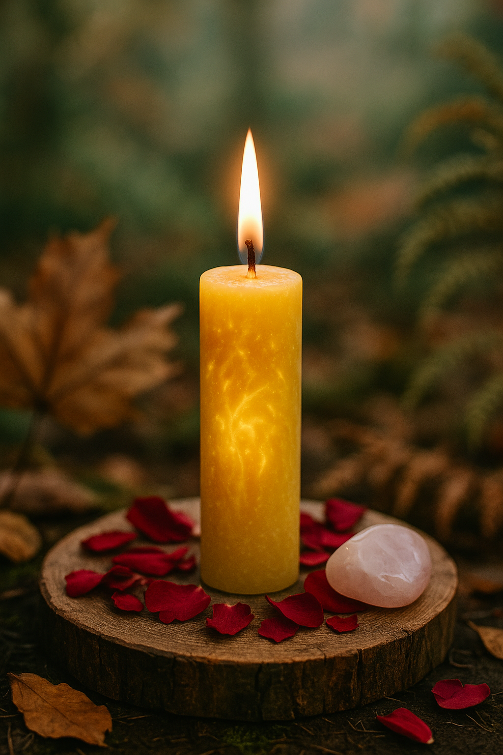 Κερί Ενίσχυσης – Πορτοκαλί ή κίτρινο κερί με τζίντζερ και κιτρίνη