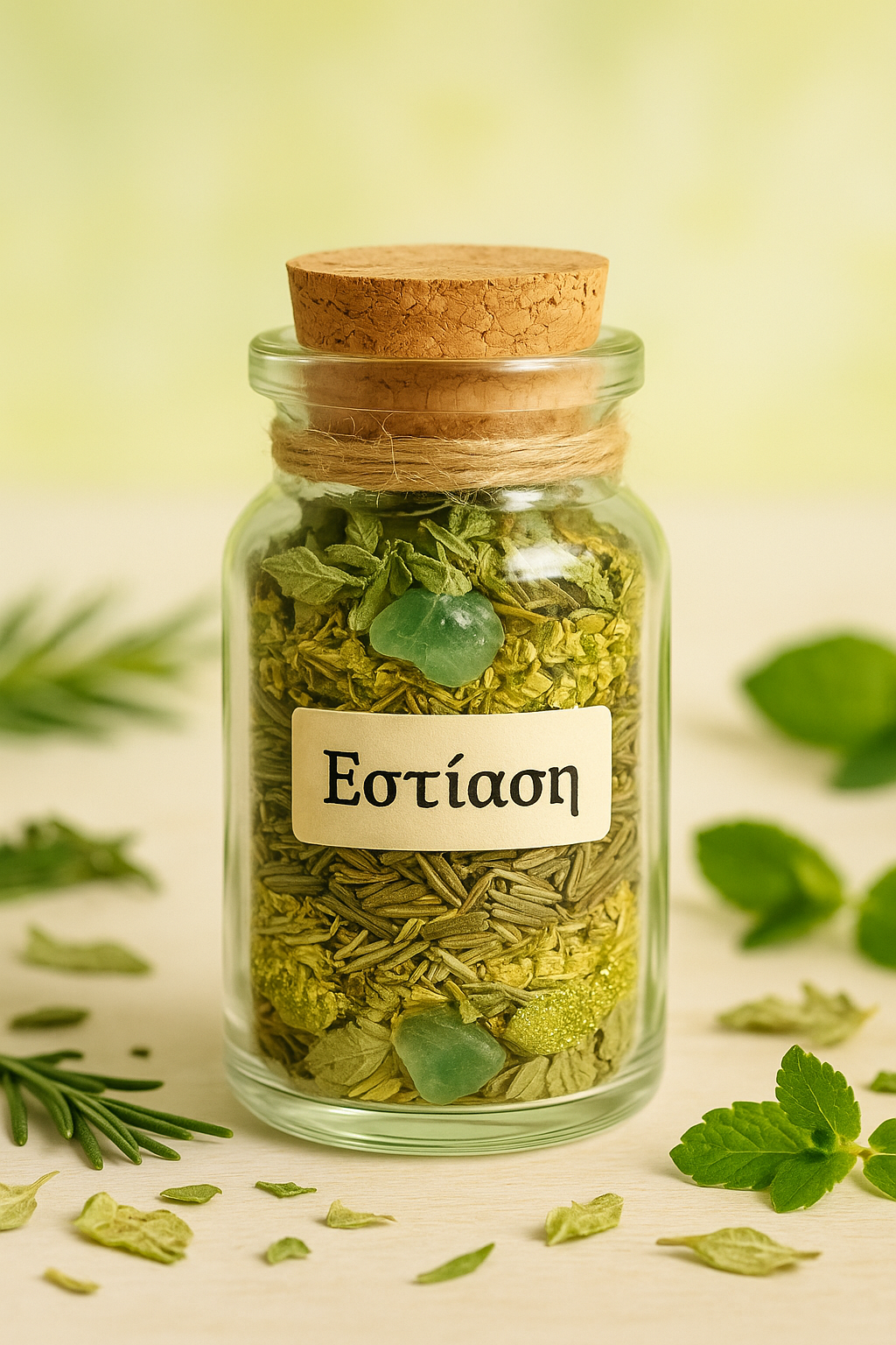 Μπουκαλάκι Ευχής "Εστίαση" με φθορίτη