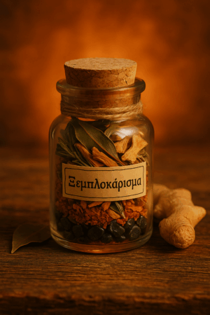 Μπουκαλάκι Ευχής "Ξεμπλοκάρισμα" με τζίντζερ