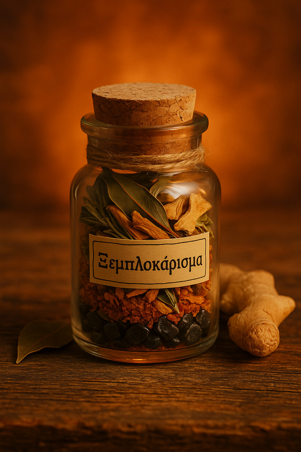 Μπουκαλάκι Ευχής "Ξεμπλοκάρισμα" με τζίντζερ