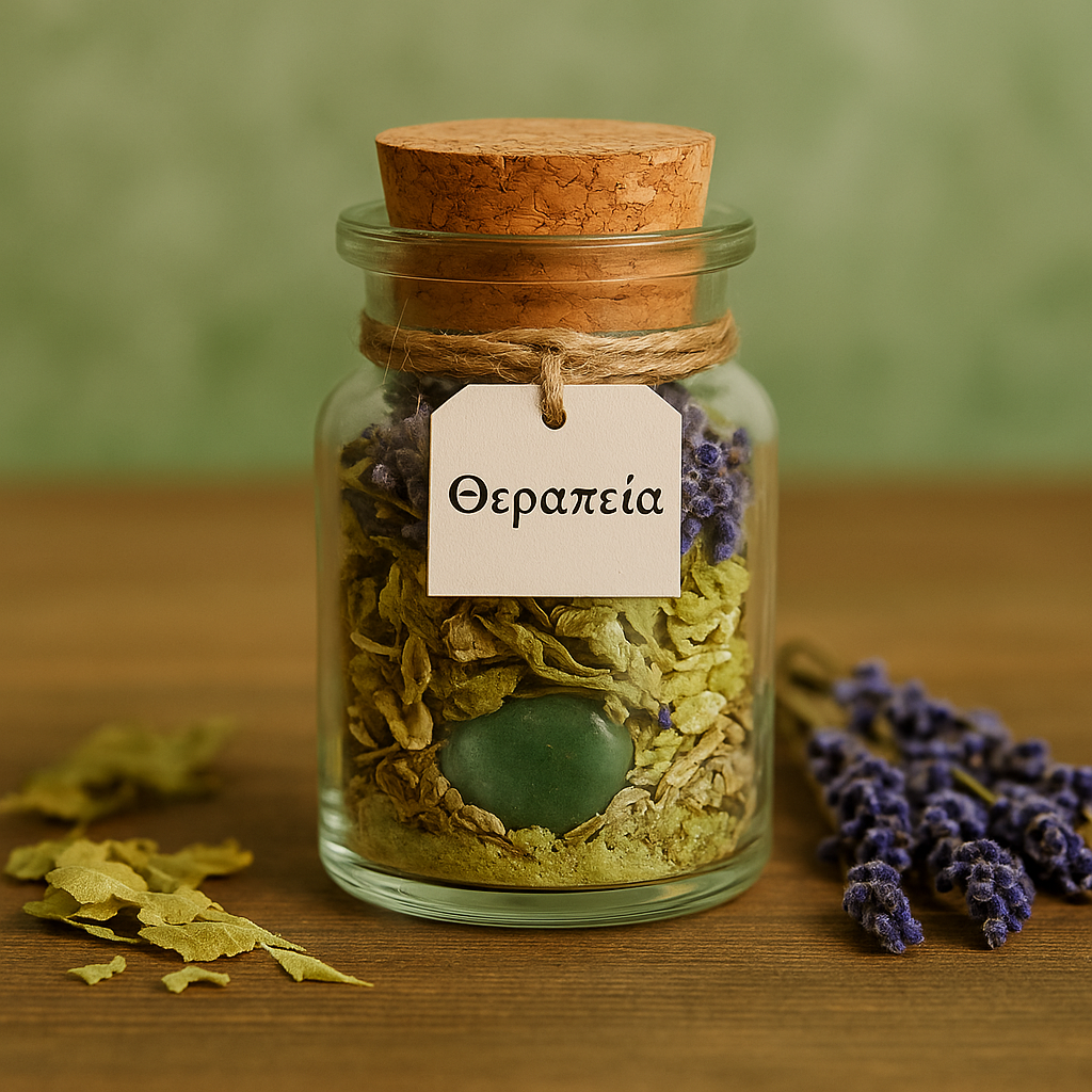 Μπουκαλάκι Ευχής "Θεραπεία" με λεβάντα