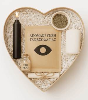 Πακέτο απομάκρυνσης γλωσσοφαγιάς με μαύρο κερί