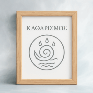 Σφραγίδα επιθυμίας “Καθαρισμός” – σύμβολο εξαγνισμού και ενεργειακής καθαρότητας