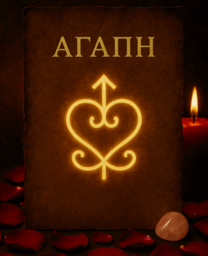 Σιγίλ Αγάπης με ροδοπέταλα