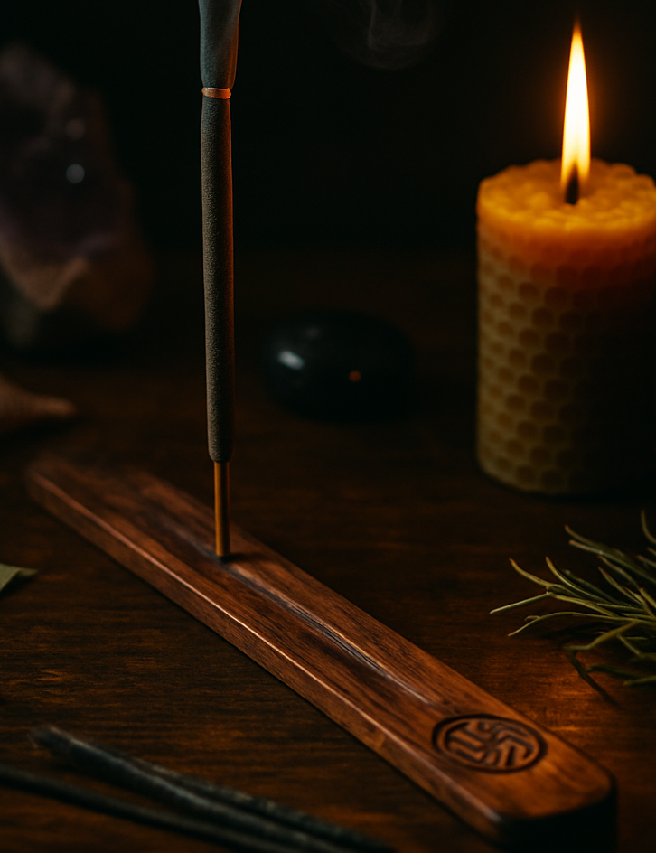 Ξύλινοι καυστήρες σκαφάκι για αρωματικά στικ σε φυσικό χρώμα