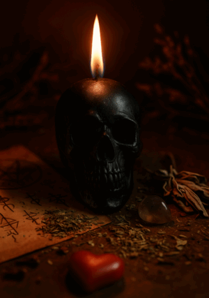 Κερί Κρανίο μαύρο