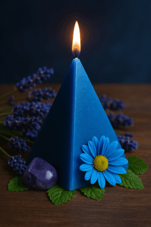 Μπλε κερί Πυραμίδα