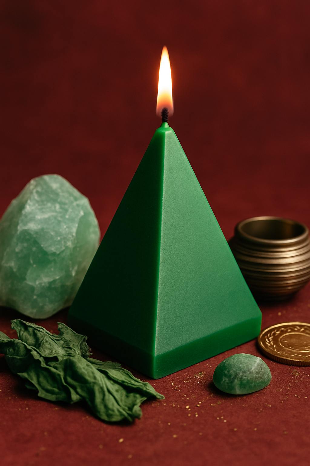 Πράσινο Κερί Πυραμίδα