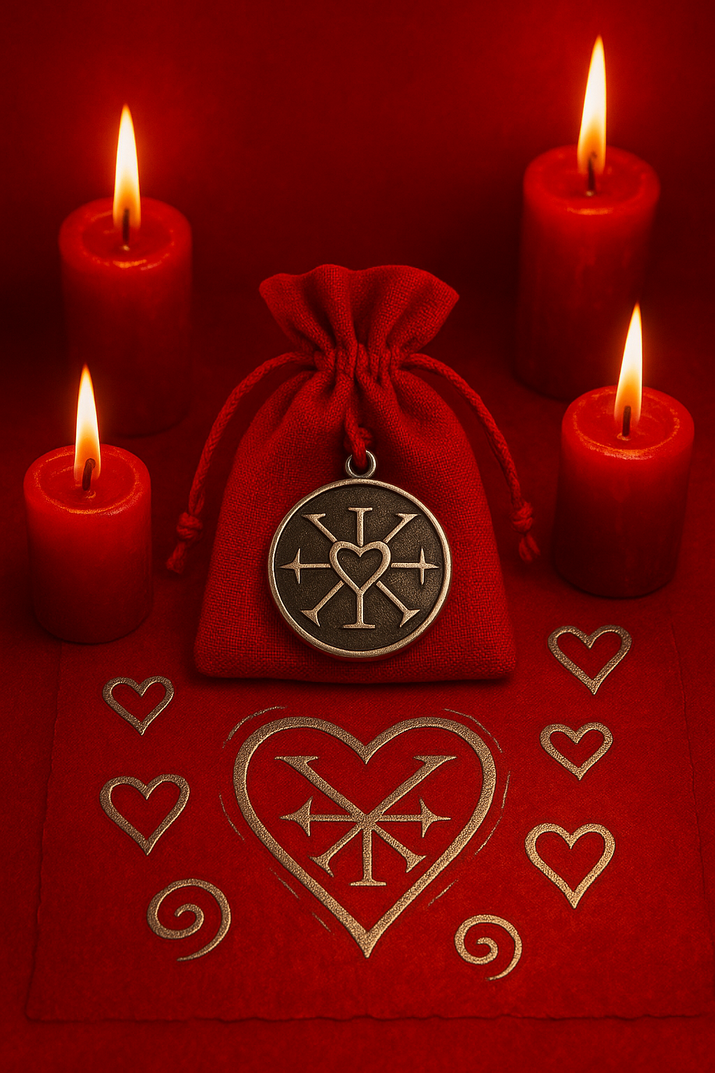 Φυλαχτό Αγάπης – Η Φλόγα που Φωτίζει την Καρδιά